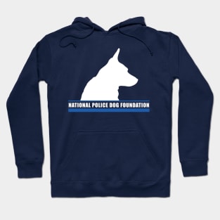 K9 White Outline 2 Hoodie